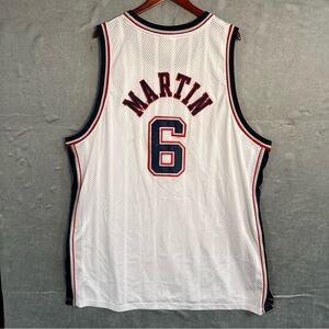Kenyon Martin New Jersey Nets #6 Reebok NBA Jersey Size 56 White Blue Beautiful!